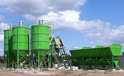 Stationary Concrete Batching Plant SUMAB T-100
