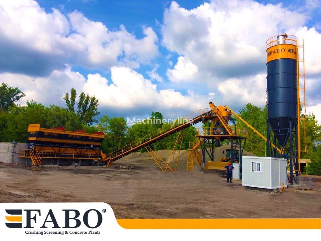 neue FABO 75m3/h STATIONARY CONCRETE MIXING PLANT Betonmischanlage
