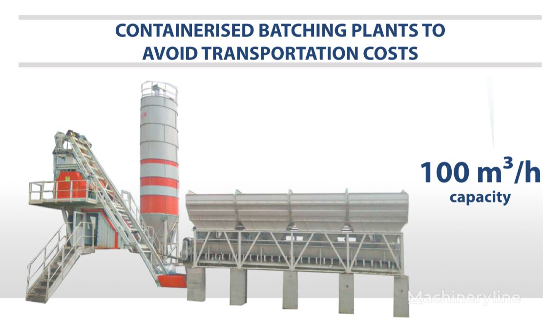 neue Semix SEMIX Compact 100 Concrete Batching Plant 100 m³/h Containerised Betonmischanlage