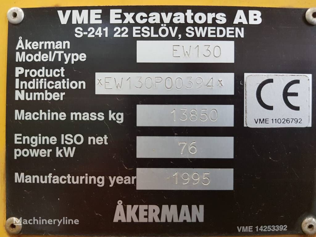 Åkerman EW130 Mobilbagger