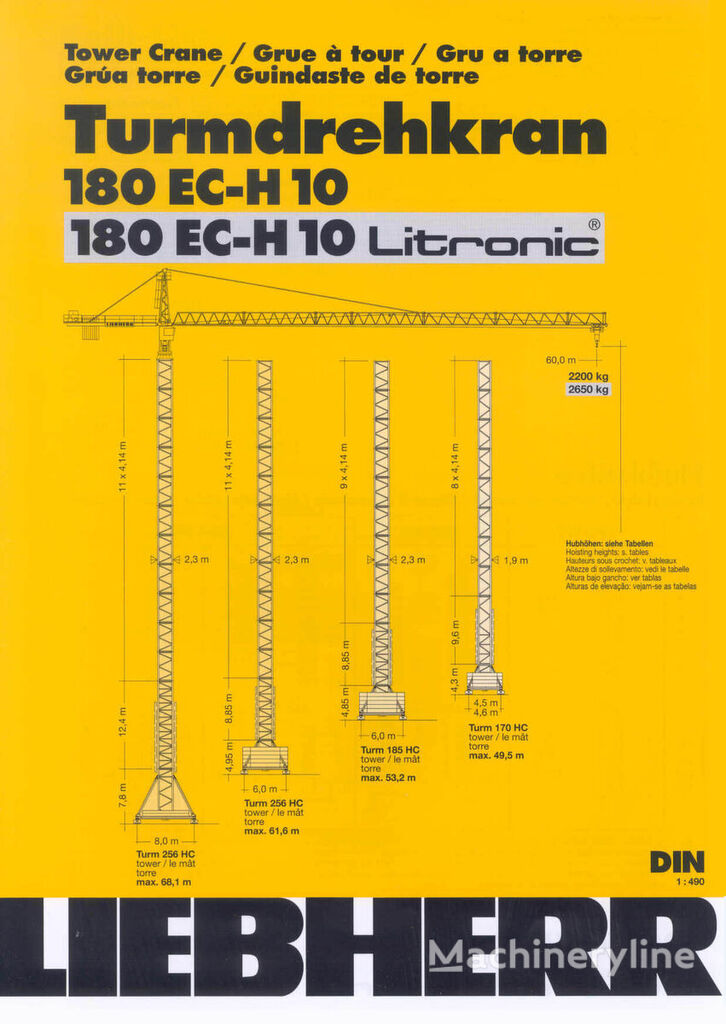 Liebherr 180EC-H10 Litronic Turmdrehkran