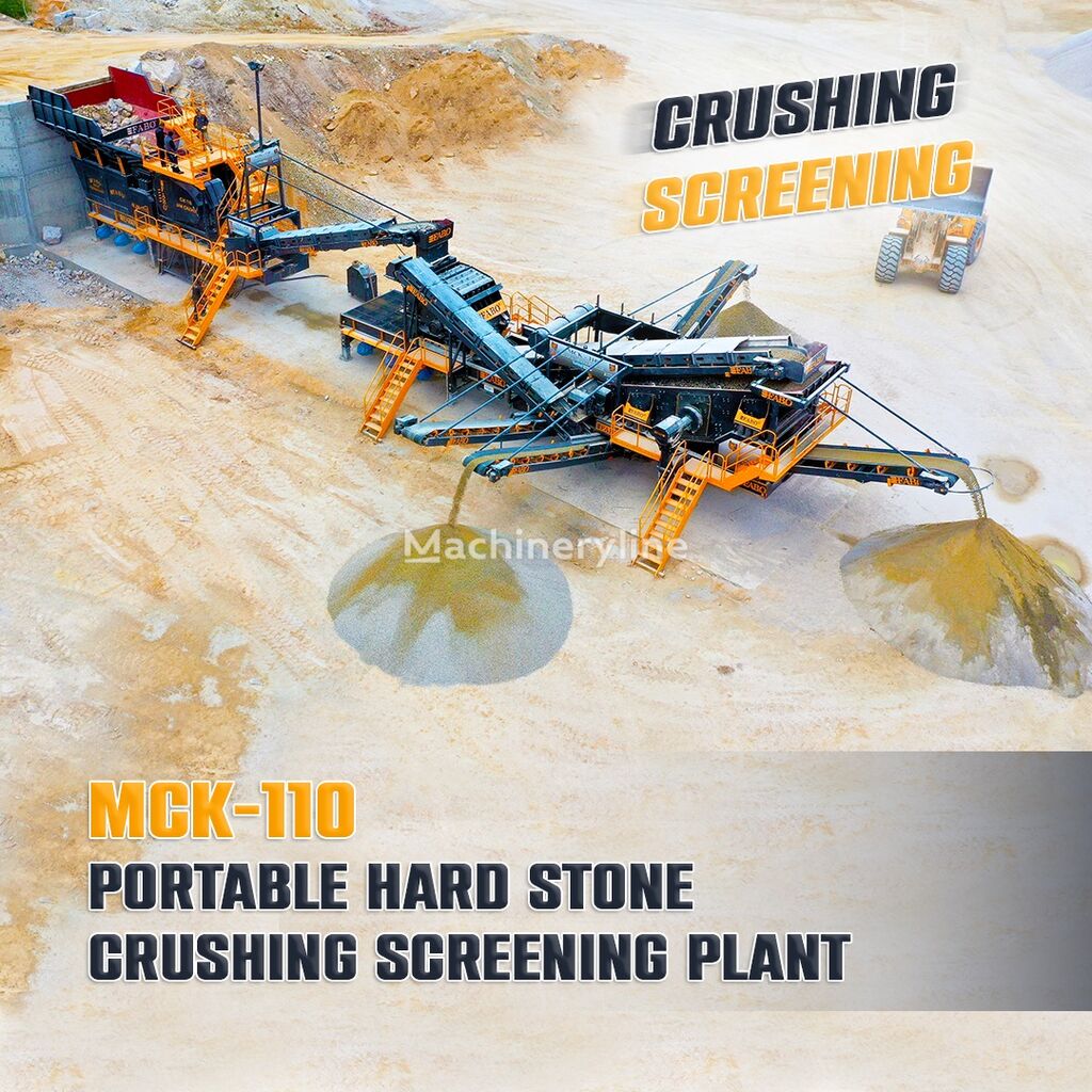 neue FABO MCK-110 MOBILE CRUSHING & SCREENING PLANT FOR HARDSTONE | STOCK mobile Brecher