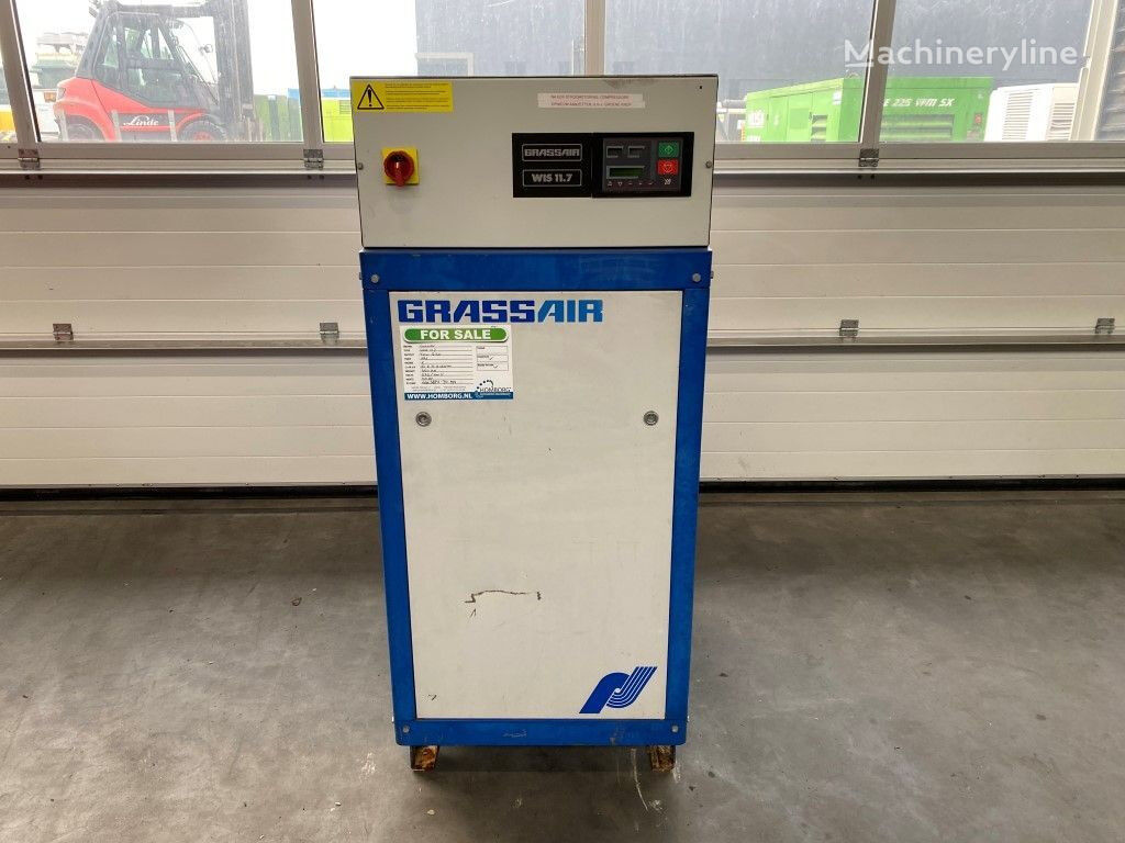 Grassair  WIS 11.7 Silent 4 kW 550 L / min 12 Bar Schroefcompres fahrbarer Kompressor
